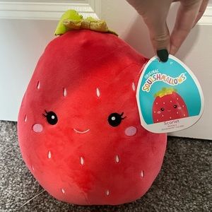 Claire’s Scarlet the strawberry 8” Squishmallow Plushie